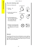 Предварительный просмотр 32 страницы Zanussi ZCG 7901X Instruction Booklet