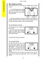 Предварительный просмотр 22 страницы Zanussi ZCG 7902 Instruction Booklet