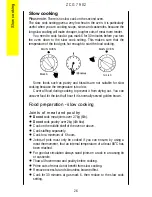 Предварительный просмотр 26 страницы Zanussi ZCG 7902 Instruction Booklet