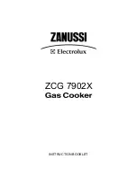 Zanussi ZCG 7902X Instruction Booklet предпросмотр