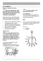 Предварительный просмотр 6 страницы Zanussi ZCG053GW1 User Manual