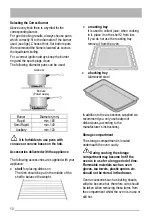 Предварительный просмотр 10 страницы Zanussi ZCG053GW1 User Manual