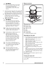 Предварительный просмотр 8 страницы Zanussi ZCG43000BA User Manual