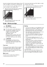 Предварительный просмотр 12 страницы Zanussi ZCG43000BA User Manual