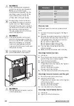 Предварительный просмотр 22 страницы Zanussi ZCG43000BA User Manual