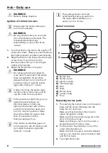 Предварительный просмотр 8 страницы Zanussi ZCG43210BA User Manual