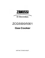 Предварительный просмотр 1 страницы Zanussi ZCG5000 Instruction Booklet