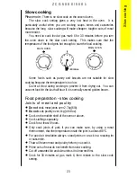 Предварительный просмотр 23 страницы Zanussi ZCG5000 Instruction Booklet