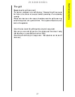 Предварительный просмотр 27 страницы Zanussi ZCG5000 Instruction Booklet