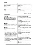 Preview for 2 page of Zanussi ZCG561 User Manual