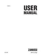 Предварительный просмотр 1 страницы Zanussi ZCG563 User Manual