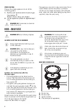 Preview for 8 page of Zanussi ZCG61026XA User Manual