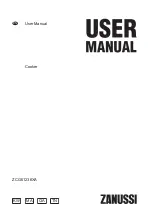 Preview for 1 page of Zanussi ZCG61236XA User Manual