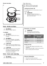 Preview for 9 page of Zanussi ZCG61236XA User Manual