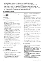 Preview for 4 page of Zanussi ZCG61246XA User Manual