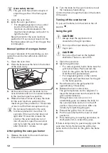 Preview for 12 page of Zanussi ZCG61246XA User Manual