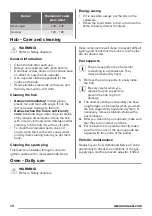 Preview for 10 page of Zanussi ZCG62386 User Manual