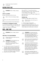 Preview for 8 page of Zanussi ZCG63200WA User Manual