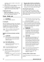 Предварительный просмотр 10 страницы Zanussi ZCG66AGW User Manual