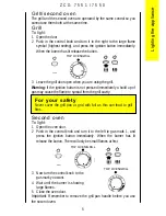 Предварительный просмотр 5 страницы Zanussi ZCG7550 Instruction Booklet