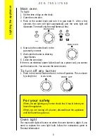 Предварительный просмотр 6 страницы Zanussi ZCG7550 Instruction Booklet