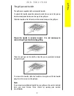 Предварительный просмотр 9 страницы Zanussi ZCG7550 Instruction Booklet