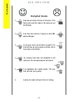 Предварительный просмотр 12 страницы Zanussi ZCG7550 Instruction Booklet