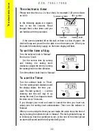 Предварительный просмотр 22 страницы Zanussi ZCG7550 Instruction Booklet