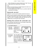 Предварительный просмотр 23 страницы Zanussi ZCG7550 Instruction Booklet