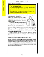 Предварительный просмотр 28 страницы Zanussi ZCG7550 Instruction Booklet