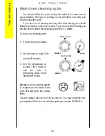 Предварительный просмотр 32 страницы Zanussi ZCG7550 Instruction Booklet