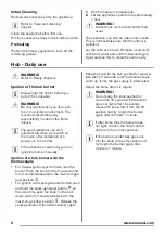 Предварительный просмотр 8 страницы Zanussi ZCG91206 User Manual