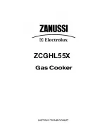 Zanussi ZCGHL55X Instruction Booklet предпросмотр