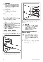 Предварительный просмотр 22 страницы Zanussi ZCI660EBC User Manual