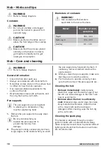 Предварительный просмотр 10 страницы Zanussi ZCK68300W User Manual