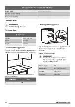 Предварительный просмотр 22 страницы Zanussi ZCK68300W User Manual