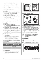 Предварительный просмотр 24 страницы Zanussi ZCK68300W User Manual