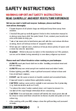 Preview for 3 page of Zanussi ZCKTBBQ22-C Manual & Safety Instructions