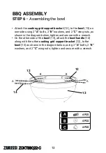 Preview for 13 page of Zanussi ZCKTBBQ22-C Manual & Safety Instructions