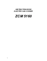 Preview for 1 page of Zanussi ZCM5160 Instruction Book