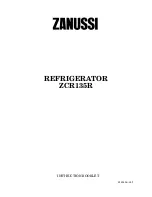 Zanussi ZCR135R Instruction Booklet предпросмотр