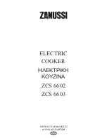 Zanussi ZCS 6602 Instruction Booklet предпросмотр