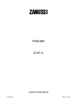 Preview for 1 page of Zanussi ZCUF 41 Instruction Book