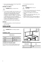 Предварительный просмотр 6 страницы Zanussi ZCV46250BA User Manual