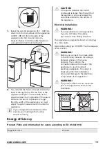 Preview for 19 page of Zanussi ZCV55001XA User Manual