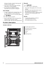 Preview for 6 page of Zanussi ZCV554MN User Manual