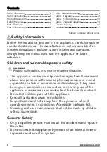 Предварительный просмотр 2 страницы Zanussi ZCV554MW User Manual