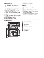 Предварительный просмотр 6 страницы Zanussi ZCV69350BA User Manual