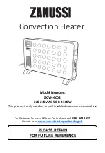 Preview for 1 page of Zanussi ZCVH4002 Manual