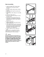 Предварительный просмотр 11 страницы Zanussi ZD 17/5 RM Instruction Booklet